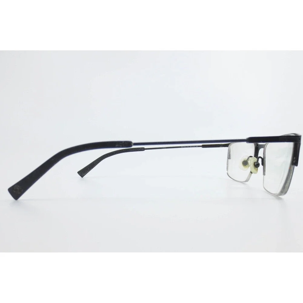 Timberland TB1758 002 Matte Black Semi Rimless Rectangular Eyeglass Frames